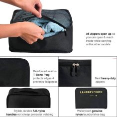 Netscroll Rendszerező táskák bőröndök és hátizsákok való szervezéshez (6 db), PackingBags