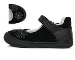 D-D-step fekete csinos virágos bőr cipő 32