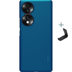 Nillkin Huawei Honor 70, Műanyag hátlap védőtok, stand, Super Frosted, zöldes-kék (RS130778)