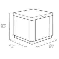 KETER Cube grafitszürke tárolópuff 213816 422801