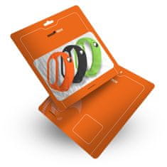 RhinoTech Óraszíj Xiaomi Mi Band 7 számára, (3-pack) RTACC238, fekete / narancssárga / zöld