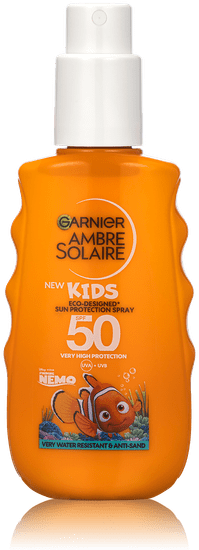 Garnier Ambre Solaire Nemo babavédelmi spray SPF50+, 150 ml