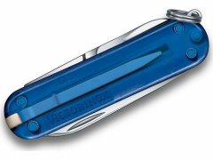 Victorinox 0.6223.T2G Classic SD Deep Ocean multifunkcionális kés 58 mm, átlátszó kék, 7 funkció