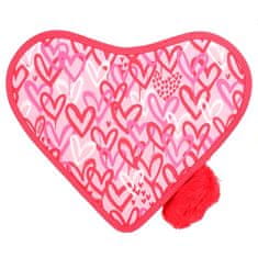 Top Model Topmodell szív alakú tolltartó, Rózsaszín, szívecskék és flitterek mintájával, Fergie + Candy