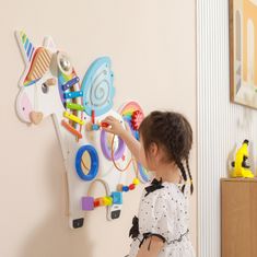 Viga Fából készült manipulatív érzékelő tábla Unicorn FSC Montessori tanúsítvány