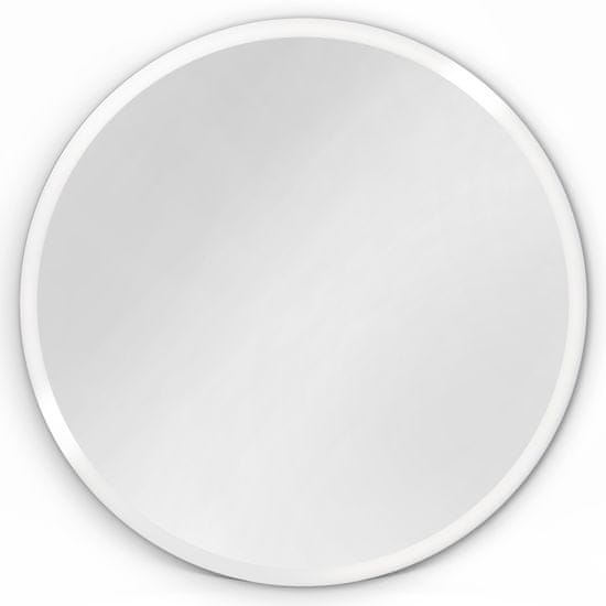 tulup.hu Kerek fürdőszobai tükör fehér keret Fehér
