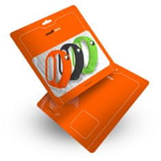 RhinoTech Óraszíjak Xiaomi Mi Band 5 számára (3-pack fekete, narancssárga, zöld), RTACC227