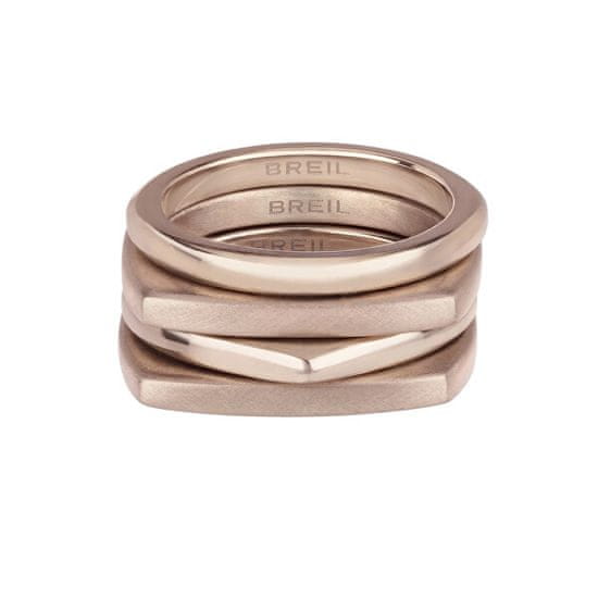 Breil Modern bronz gyűrű szett New Tetra TJ302