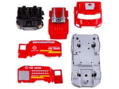KECJA Személygépkocsi, tűzoltóautó, kulcsrakész teherautó, tűzoltó csavarhúzó