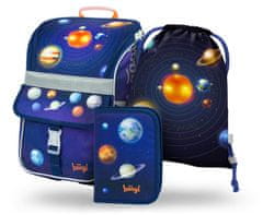 BAAGL 3 SET Zippy Planets: aktatáska, tolltartó, táska, táska