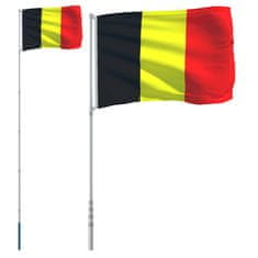 Vidaxl belga alumínium zászló és rúd 5,55 m 3147117