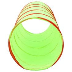 Vidaxl zöld poliészter gyerek-játszóalagút 250 labdával 175 cm 3107758