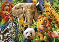 EDUCA Puzzle Kollázs vadon élő állatokról 500 darab