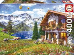 EDUCA Puzzle faház az Alpokban 4000 darab
