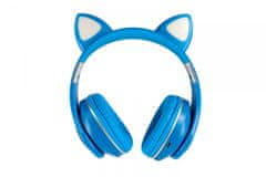 Oxe  Bluetooth vezeték nélküli gyerek fülhallgató fülekkel, kék szín