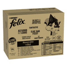Felix FANTASTIC multipack ízletes választék zselében, 120 x 85 g