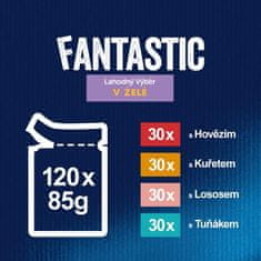 Felix FANTASTIC multipack ízletes választék zselében, 120 x 85 g