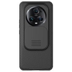 TKG Telefontok Honor Magic5 Pro - Nillkin csúsztatható kameravédős fekete hátlap tok