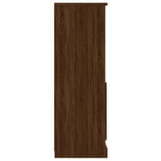 Greatstore barna tölgy színű szerelt fa magasszekrény 60x35,5x103,5 cm