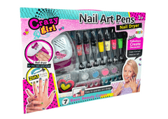 Lean-toys Nagy körömfestő készlet Glitter tollak