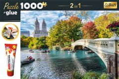 Trefl 2 az 1-ben puzzle szett október New Yorkban 1000 darab ragasztóval