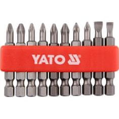 YATO Bit készlet 1/4" 50 mm NON-SLIP 10 db