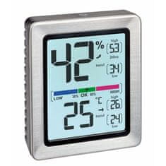 TFA 30.5047.54 EXACTO Digitális hőmérő nedvességmérővel - ezüst