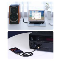 Ugreen Ugreen AV127 audio kábel 3.5mm mini jack-6.35mm jack, TRS, 1m - Szürke