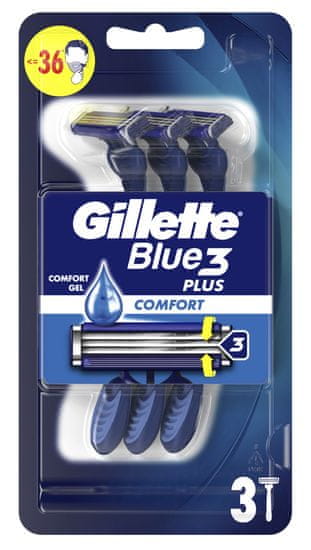 Gillette Blue3 Eldobható férfi borotva, 3 db