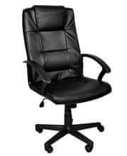 Malatec Irodai szék, fekete eko bőr, Malatec 8982