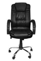 Malatec Irodai szék, fekete eko bőr, Malatec 8983