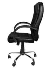 Malatec Irodai szék, fekete eko bőr, Malatec 8983