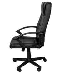 Malatec Irodai szék, fekete eko bőr, Malatec 8982