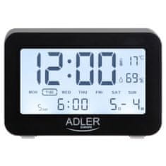 Adler Ébresztőóra elektronikus hőmérséklet páratartalom AD1196B