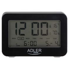 Adler Ébresztőóra elektronikus hőmérséklet páratartalom AD1196B
