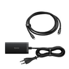 BASEUS GaN5 Pro gyorstöltő asztali adapter 2x USB-C + USB-A + HDMI 67W 1,5m kábel CCGP110201, fekete