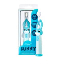 Vitammy Bunny Sonic fogkefe gyerekeknek LED fénnyel és nanoszálas 0-3 éves korig, kék