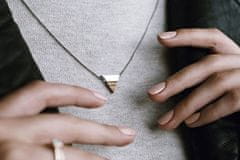 BeWooden női nyaklánc fából készült részletekkel Rea Necklace Triangle arany