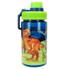 Dino World kisebb utazó ivópalack, Kék-zöld, dinoszauruszokkal