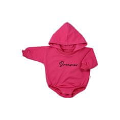 KOALA Dreamer baba kapucnis melegítőnadrág sötét rózsaszín - 74 (6-9m)