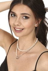 JwL Luxury Pearls Trendi acél nyaklánc valódi folyami gyöngyökkel JL0788