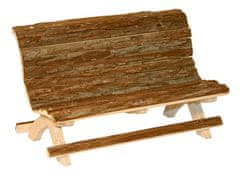 Kerbl Természetes Fából Készült Fapad Rágcsálóknak 30x15x18cm [82770]