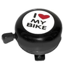 M-Wave I love my bike csengő - fekete