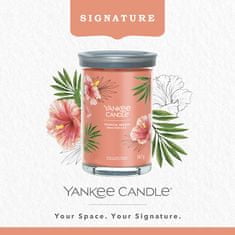 Yankee Candle Illatgyertya Signature Tumbler üvegben nagyméretű Tropical Breeze 567g