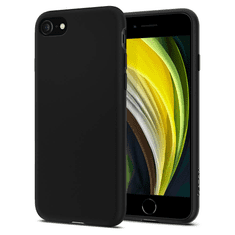 Spigen Apple iPhone 7 / 8 / SE (2020) / SE (2022), Szilikon tok, Liquid Crystal 2, matt, fekete (S49870)