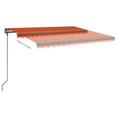 shumee narancssárga-barna szélérzékelős és LED-es napellenző 5 x 3,5 m