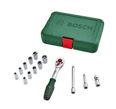 Bosch dugókulcs-készlet 14 darab 1/4-es meghajtással (1.600.A02.BY0)
