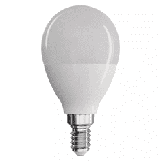 EMOS LED fényforrás kisgömb E14 8W természetes fehér (ZQ1231) (EmosZQ1231)