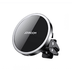Joyroom autós tartó (15W, szellőzőre, QI Wireless, vezeték nélküli töltés, 360°-ban forgatható, Magsafe rögzítés) FEKETE (JR-ZS240) (JR-ZS240)