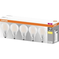 Osram LED E27 Körte forma 7 W = 60 W Melegfehér (O x H) 60 mm x 108 mm EEK: A++ Filament 5 db (4058075090620)